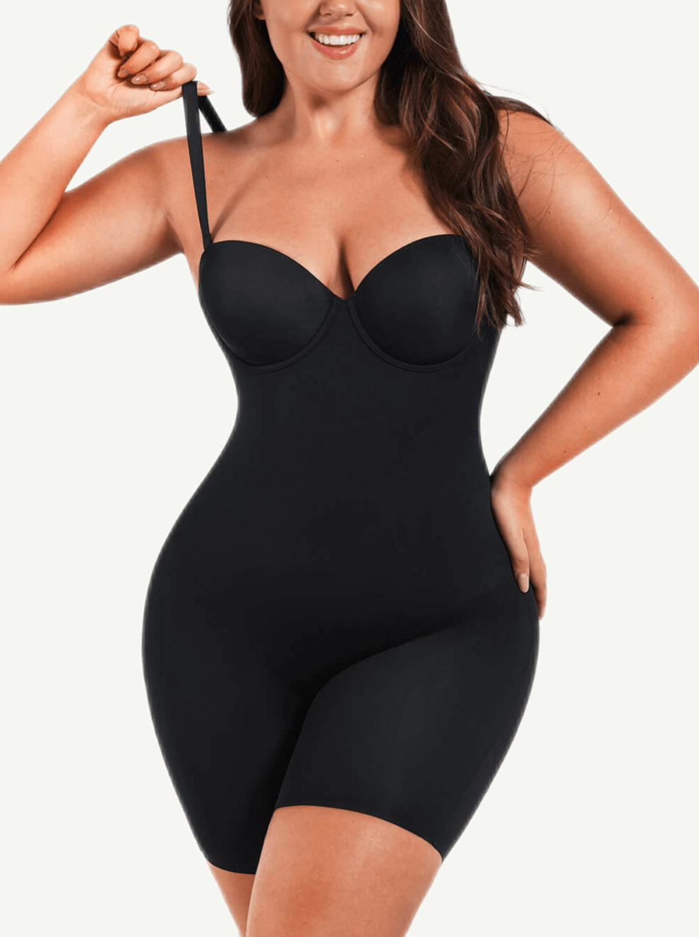 Dream Figure Bodysuit: Wholesale Back Smoothing Underwire Strapless Push-Up Bra for Special Occasions