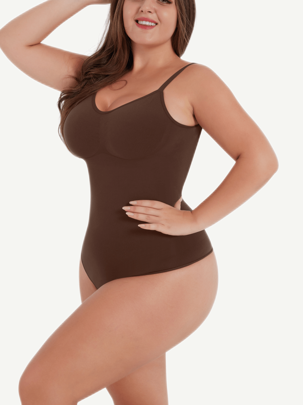 Wholesale Sculpting Open-Back Thong Bodysuit - Seamless Tummy Control & Back Support