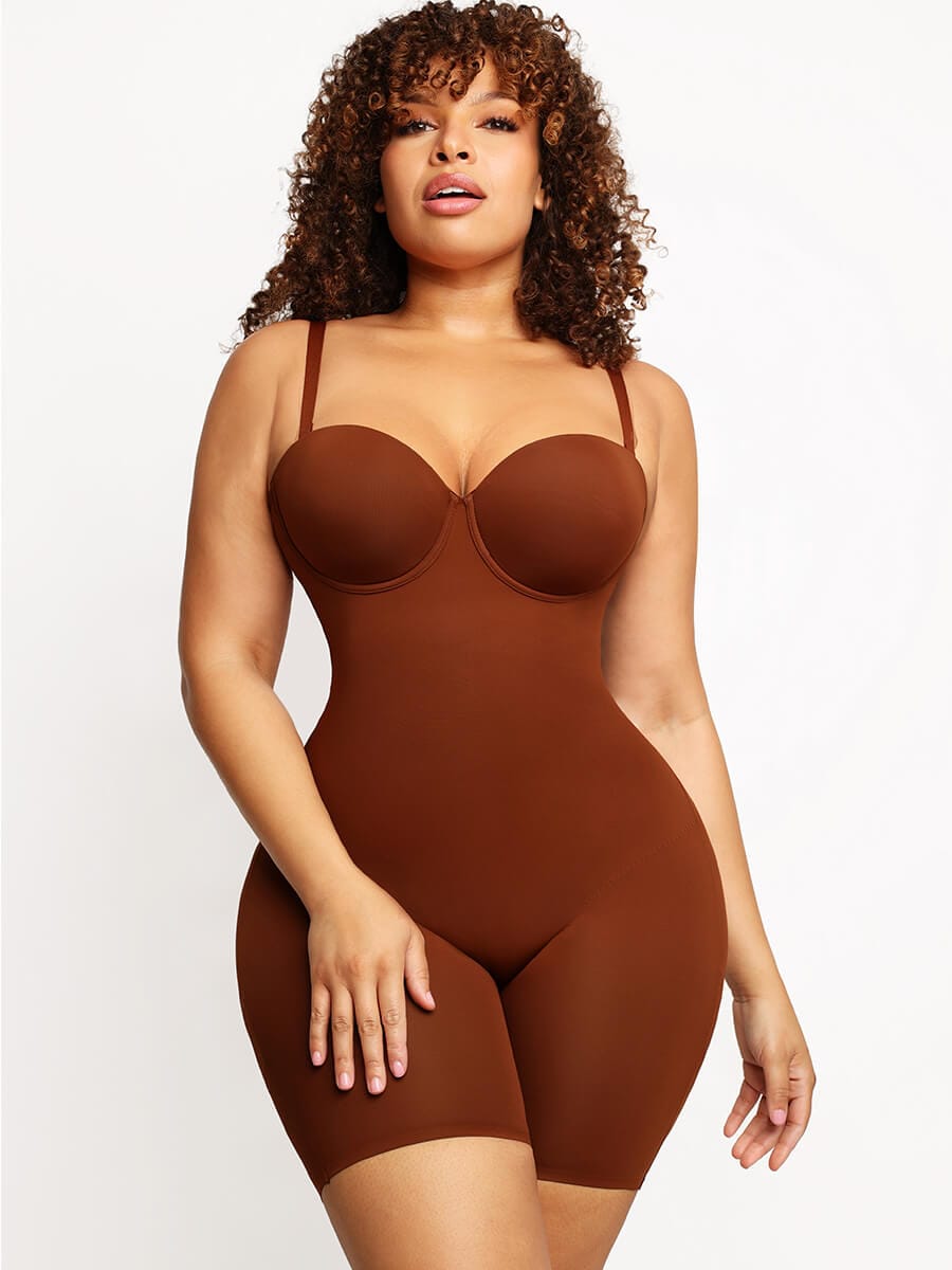Dream Figure Bodysuit: Wholesale Back Smoothing Underwire Strapless Push-Up Bra for Special Occasions