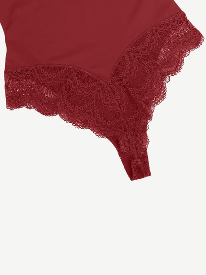 Wholesale Ultra-Versatile Lace Bodysuit for Women - Tummy Control, Low-Back Design