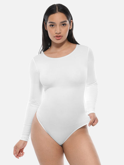 Women's Wholesale Long Sleeve Seamless Corset Bodysuit - Slimming Tummy Control Shapewear