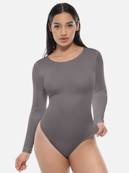 Women's Wholesale Long Sleeve Seamless Corset Bodysuit - Slimming Tummy Control Shapewear