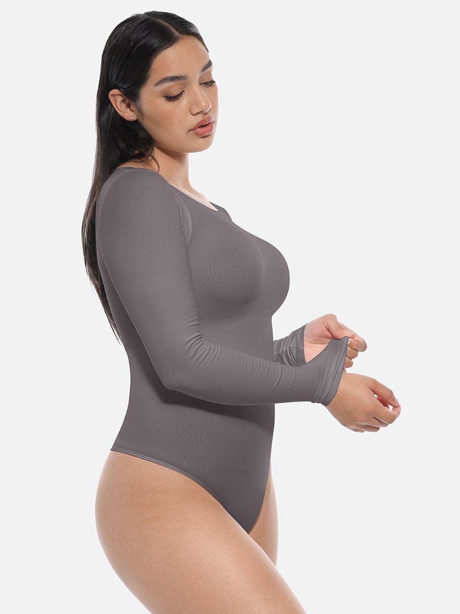 Women's Wholesale Long Sleeve Seamless Corset Bodysuit - Slimming Tummy Control Shapewear