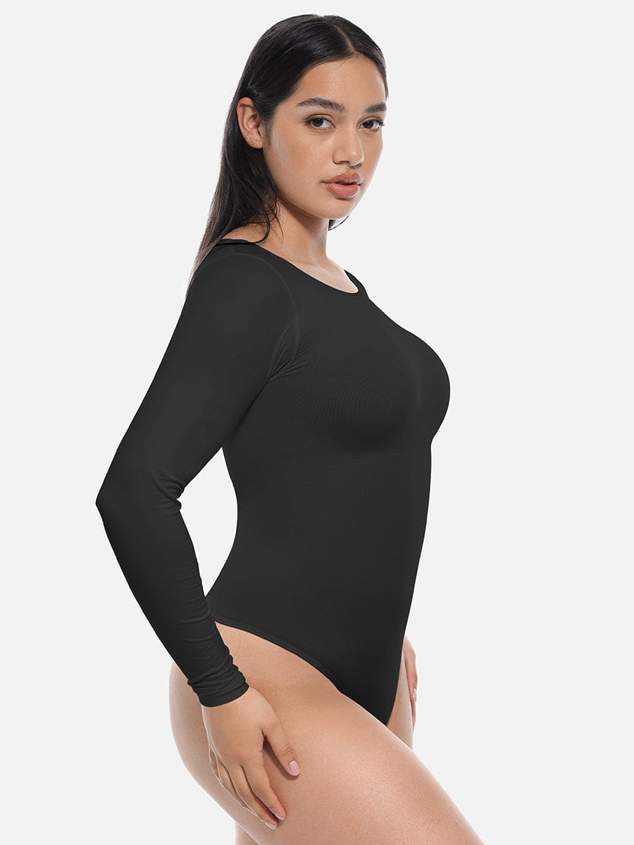 Women's Wholesale Long Sleeve Seamless Corset Bodysuit - Slimming Tummy Control Shapewear