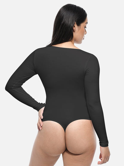 Women's Wholesale Long Sleeve Seamless Corset Bodysuit - Slimming Tummy Control Shapewear