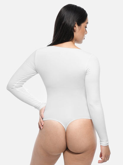 Women's Wholesale Long Sleeve Seamless Corset Bodysuit - Slimming Tummy Control Shapewear