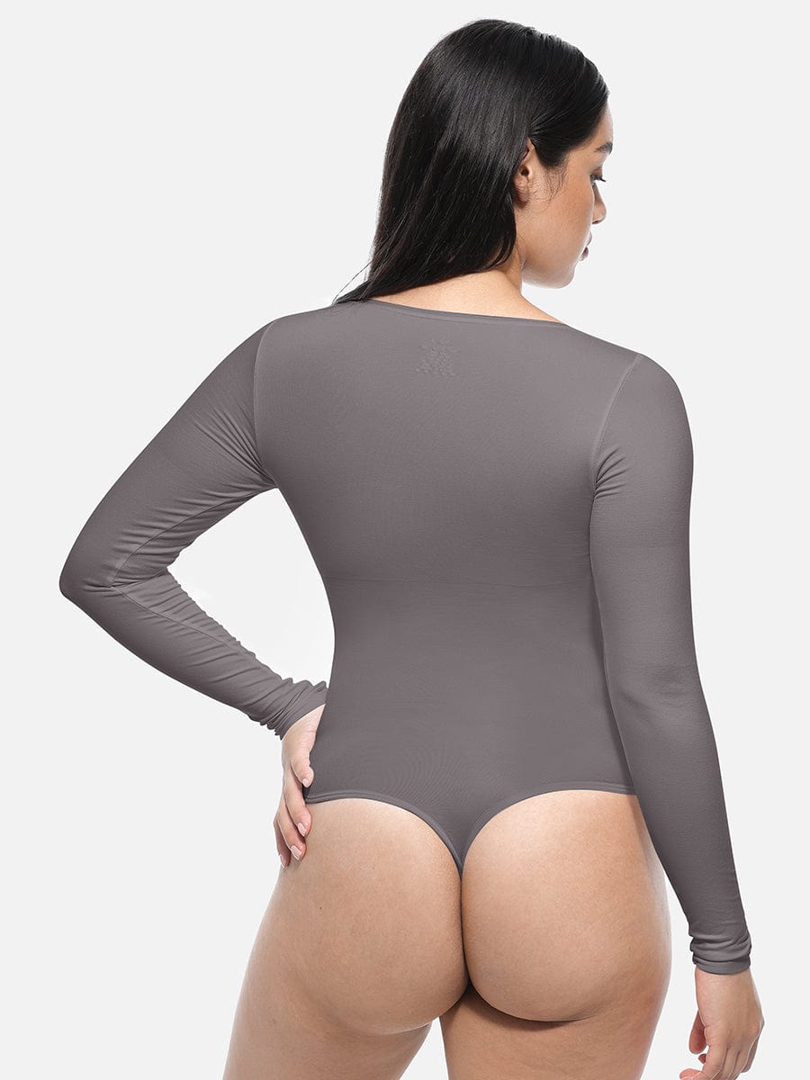 Women's Wholesale Long Sleeve Seamless Corset Bodysuit - Slimming Tummy Control Shapewear