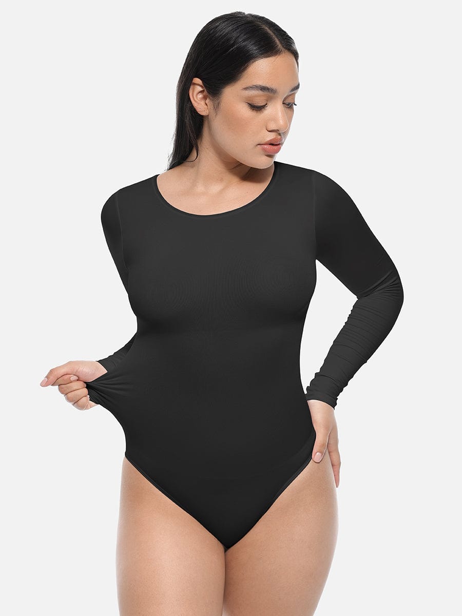 Women's Wholesale Long Sleeve Seamless Corset Bodysuit - Slimming Tummy Control Shapewear