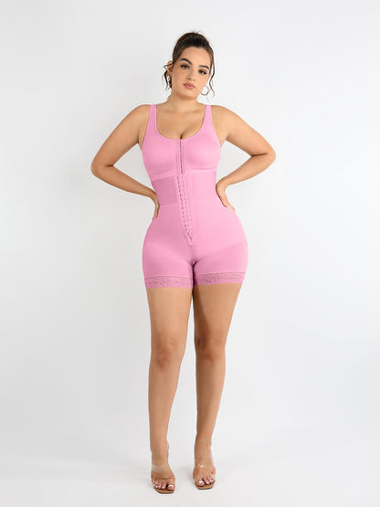 Wholesale High-Waisted Elastic Body Butt Lifter with 3 Bones and Triple-Breasted Design