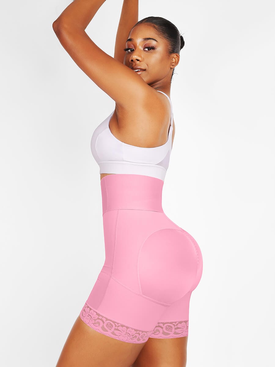Wholesale High-Waisted Elastic Body Butt Lifter with 3 Bones and Triple-Breasted Design