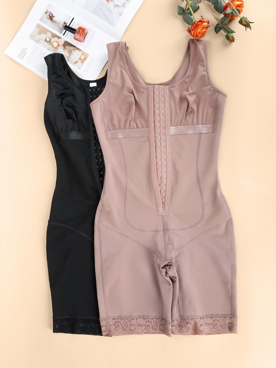 Wholesale Post-Op Compression Garment: Tummy Control Full Body Shapewear with Chest Wrap