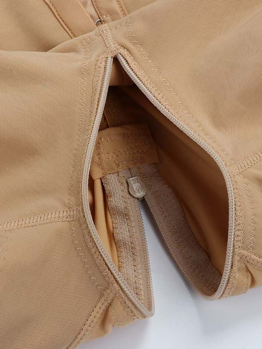 Wholesale Plus Size Post-Surgery Full Body Shaper with Lace Trim - Maximum Comfort and Support