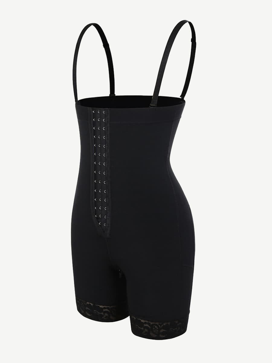 Wholesale Plus Size Post-Surgery Full Body Shaper with Lace Trim - Maximum Comfort and Support