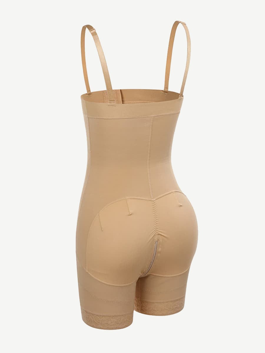 Wholesale Plus Size Post-Surgery Full Body Shaper with Lace Trim - Maximum Comfort and Support