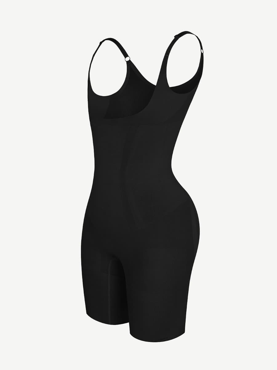 Wholesale Seamless Open-Bust Mid-Thigh Bodysuit - Ultimate Abdomen Flattening & Butt Lifting Shapewear