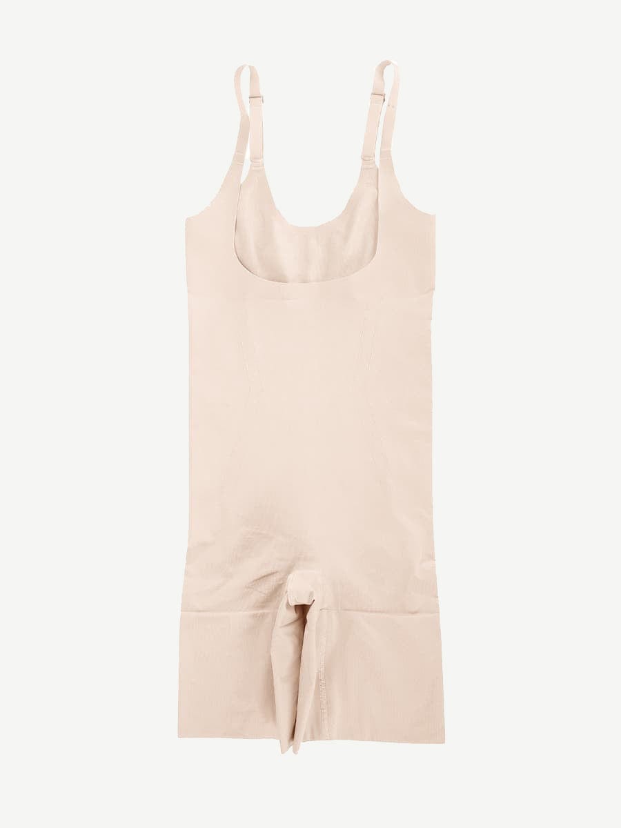 Wholesale Seamless Open-Bust Mid-Thigh Bodysuit - Ultimate Abdomen Flattening & Butt Lifting Shapewear