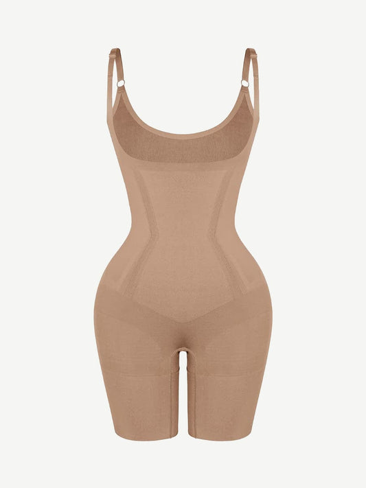 Wholesale Seamless Open-Bust Mid-Thigh Bodysuit - Ultimate Abdomen Flattening & Butt Lifting Shapewear