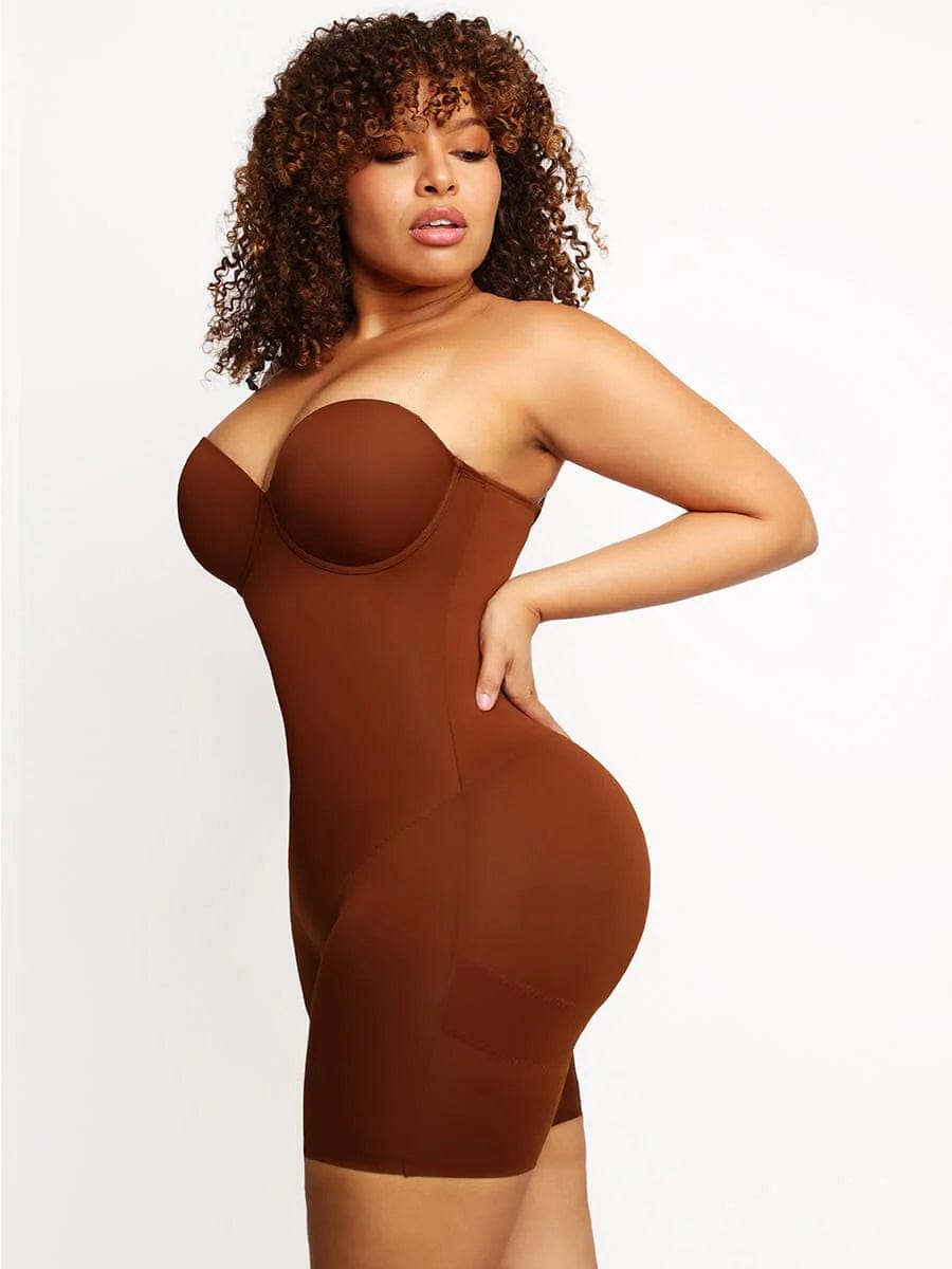 Dream Figure Bodysuit: Wholesale Back Smoothing Underwire Strapless Push-Up Bra for Special Occasions