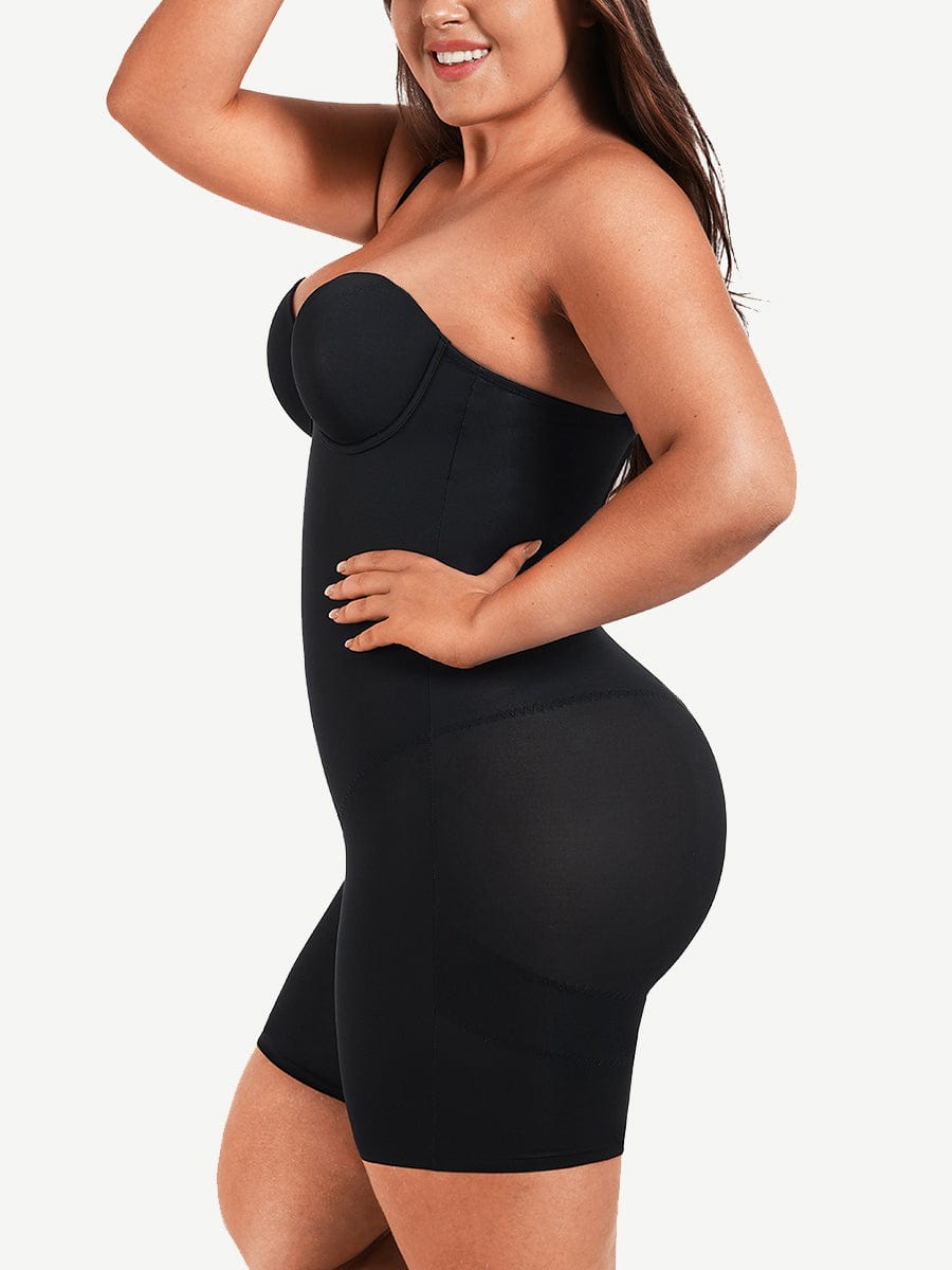 Dream Figure Bodysuit: Wholesale Back Smoothing Underwire Strapless Push-Up Bra for Special Occasions