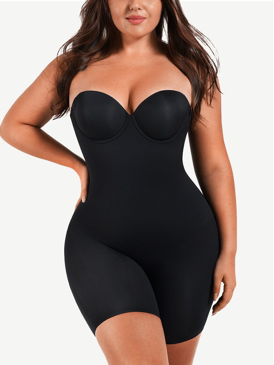 Dream Figure Bodysuit: Wholesale Back Smoothing Underwire Strapless Push-Up Bra for Special Occasions