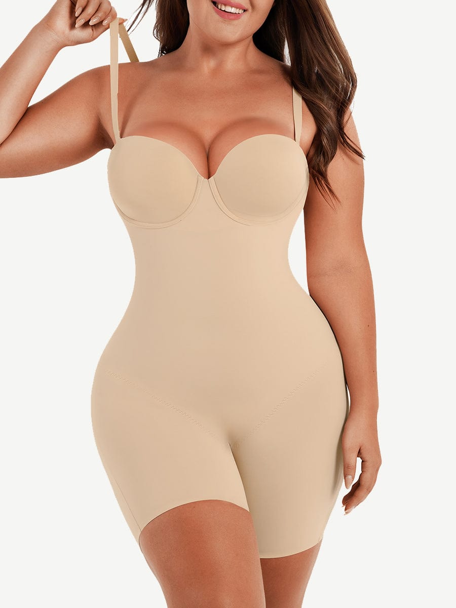 Dream Figure Bodysuit: Wholesale Back Smoothing Underwire Strapless Push-Up Bra for Special Occasions