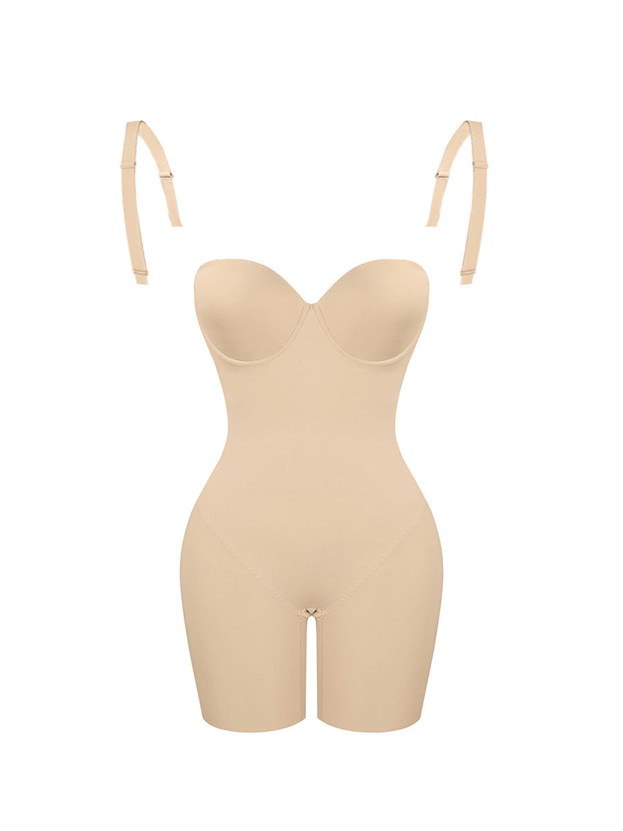 Dream Figure Bodysuit: Wholesale Back Smoothing Underwire Strapless Push-Up Bra for Special Occasions