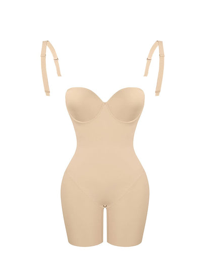 Dream Figure Bodysuit: Wholesale Back Smoothing Underwire Strapless Push-Up Bra for Special Occasions