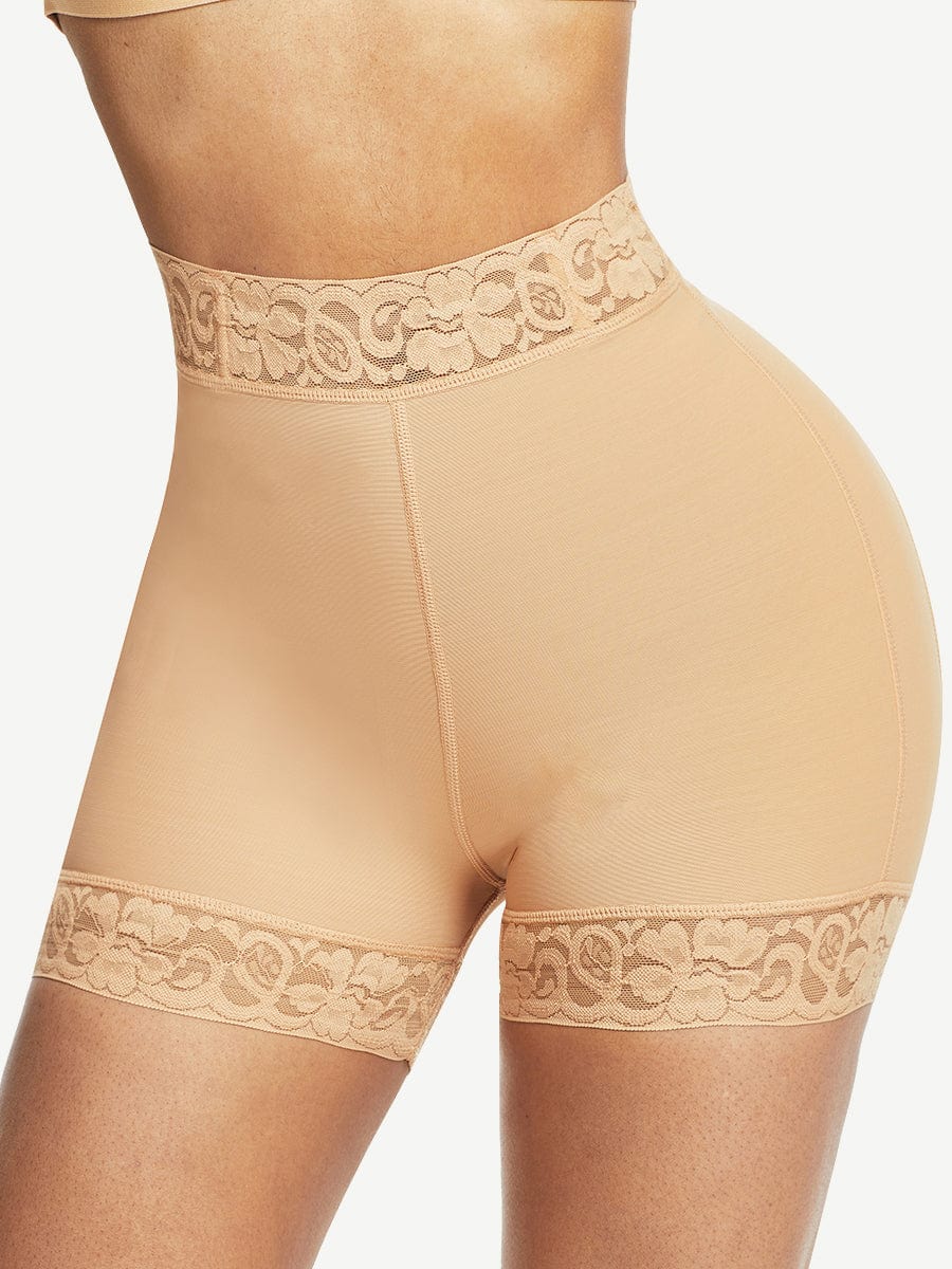 Wholesale High Waist Lace Butt Enhancer Panty - Curve Smoothing Shapewear for Enhanced Natural Shape