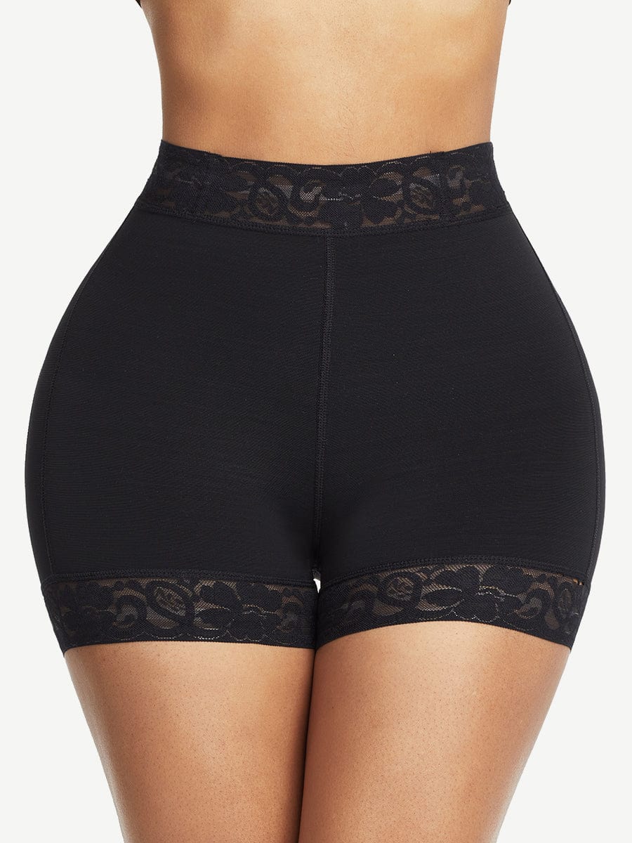 Wholesale High Waist Lace Butt Enhancer Panty - Curve Smoothing Shapewear for Enhanced Natural Shape