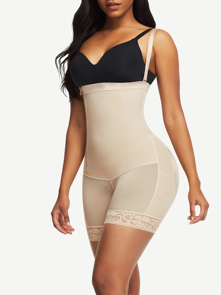 Wholesale Pretty Detachable Straps Side Zip Postoperative Body Shaper - Enhance Your Figure & Comfort