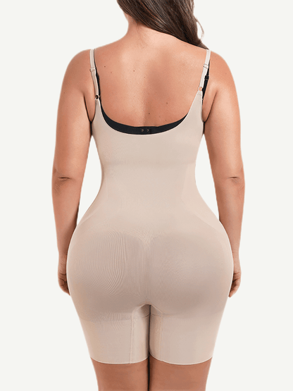 Wholesale Seamless Open-Bust Mid-Thigh Bodysuit - Ultimate Abdomen Flattening & Butt Lifting Shapewear