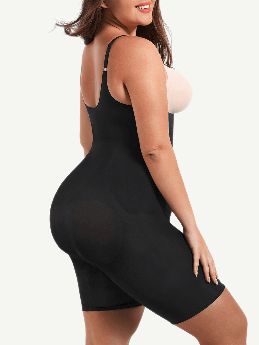 Wholesale Seamless Open-Bust Mid-Thigh Bodysuit - Ultimate Abdomen Flattening & Butt Lifting Shapewear