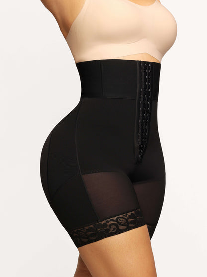 Wholesale High-Waisted Elastic Body Butt Lifter with 3 Bones and Triple-Breasted Design