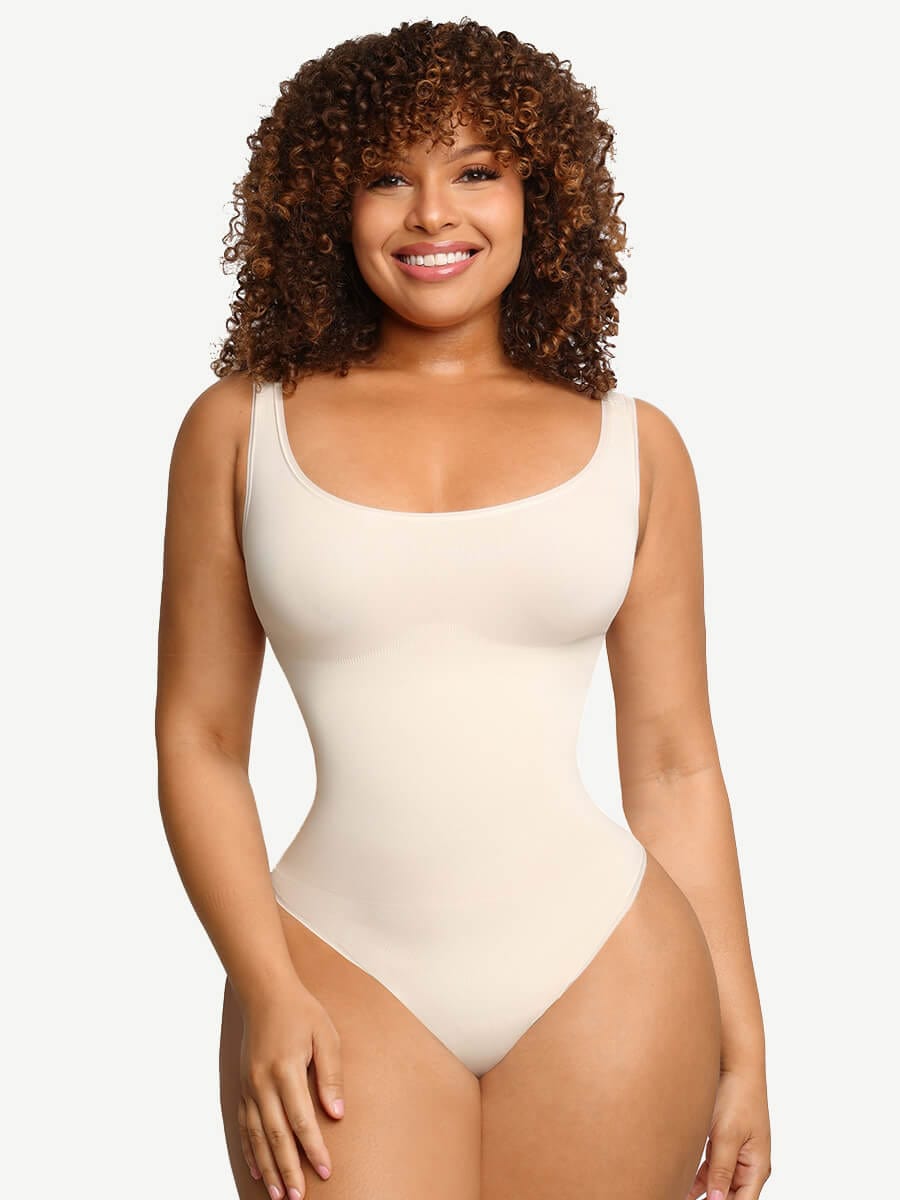 Wholesale Eco-friendly Seamless Bodysuit with Belly Control & Thong Back