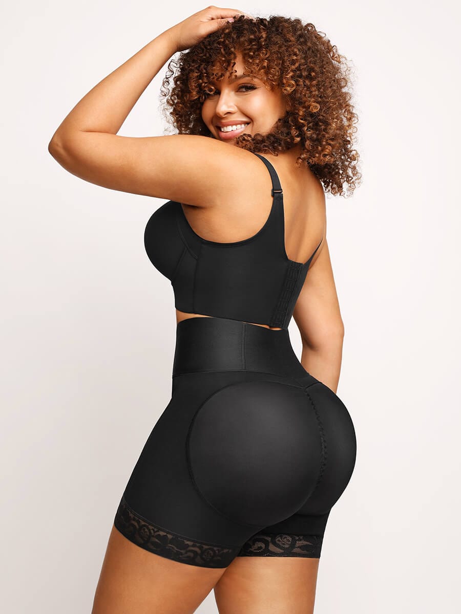 Enhance Your Silhouette: Wholesale Butt Lifter Tummy Control High-Waisted Mid-Thigh Shaper Shorts