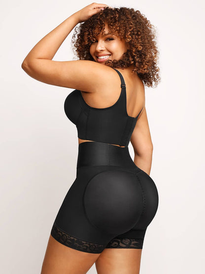 Enhance Your Silhouette: Wholesale Butt Lifter Tummy Control High-Waisted Mid-Thigh Shaper Shorts