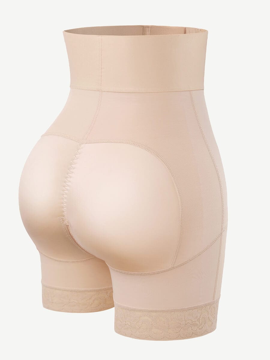 Wholesale High-Waisted Elastic Body Butt Lifter with 3 Bones and Triple-Breasted Design