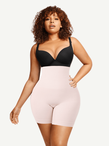 Wholesale Sculpting Seamless Tummy Control Shapewear Shorts with 4 Steel Bones & Butt Lift