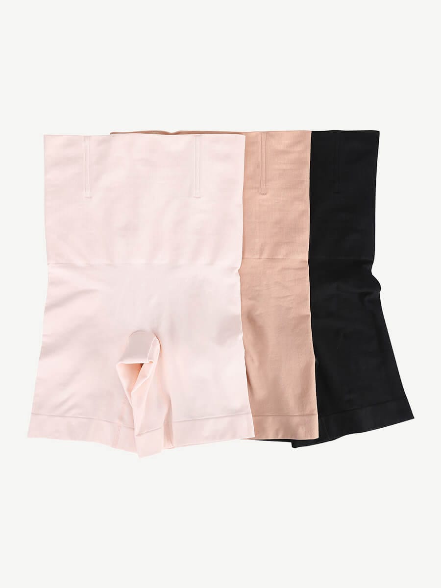 Wholesale Sculpting Seamless Tummy Control Shapewear Shorts with 4 Steel Bones & Butt Lift