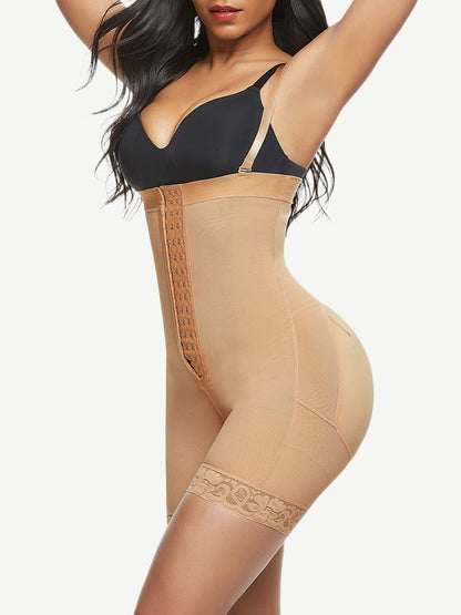 Wholesale Plus Size Post-Surgery Full Body Shaper with Lace Trim - Maximum Comfort and Support