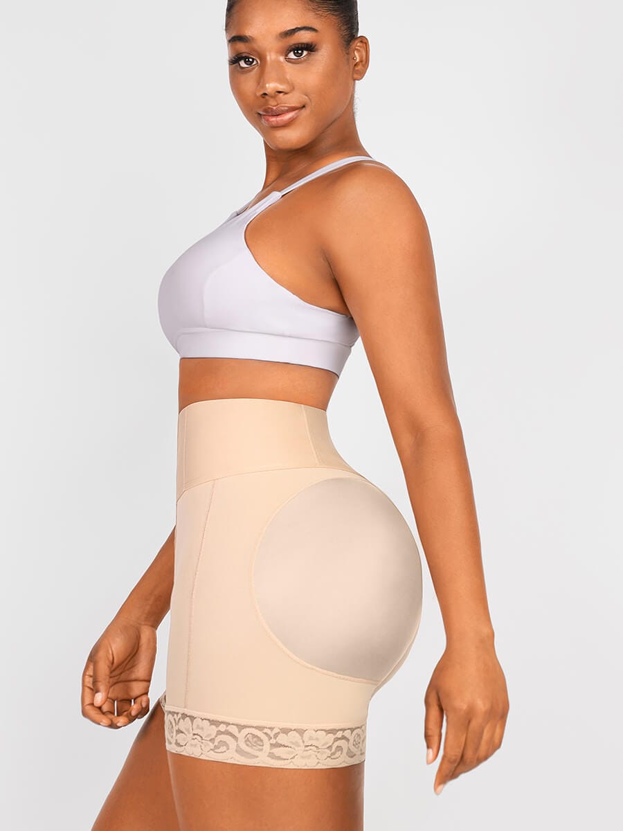 Enhance Your Silhouette: Wholesale Butt Lifter Tummy Control High-Waisted Mid-Thigh Shaper Shorts