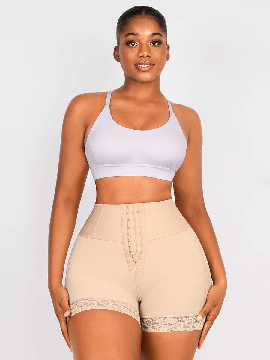 Enhance Your Silhouette: Wholesale Butt Lifter Tummy Control High-Waisted Mid-Thigh Shaper Shorts