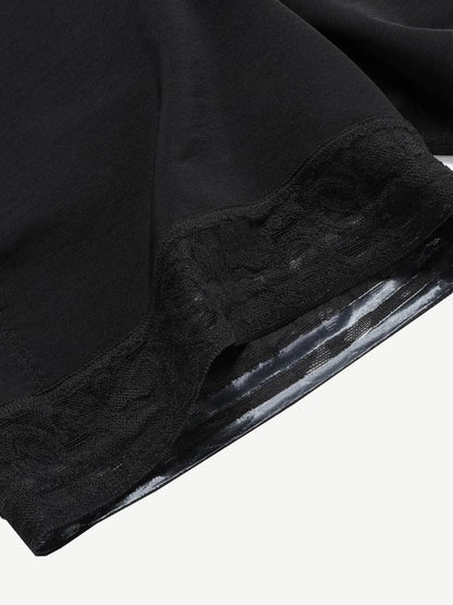 Wholesale Queen Size High Waist Post-surgical Slimming Shorts Lace Hemline Hooks