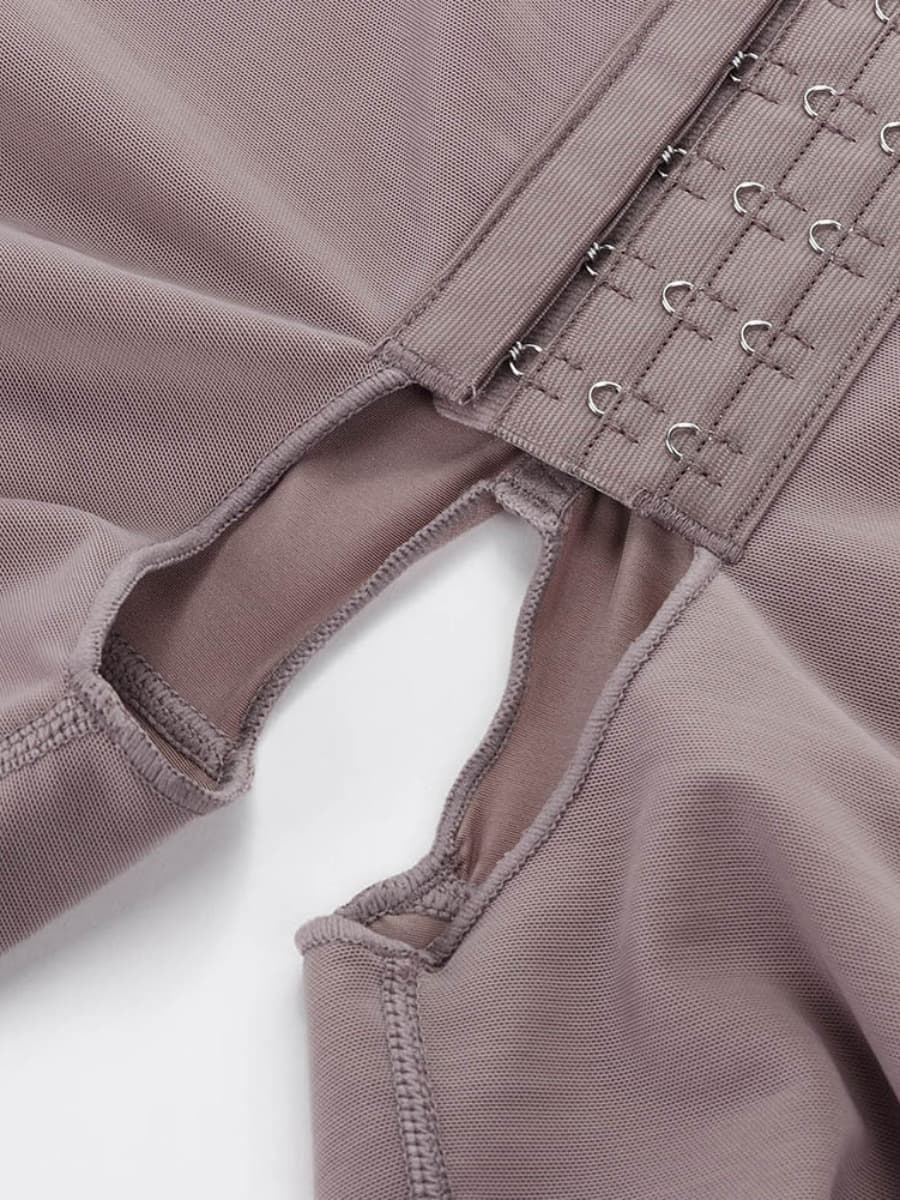 Wholesale Plus Size Sculpting Bodysuit - Ultimate Stretch, Crotchless Design with Adjustable Hooks