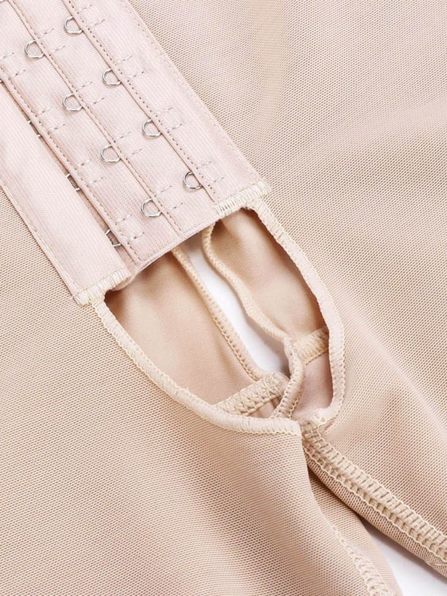 Wholesale Plus Size Sculpting Bodysuit - Ultimate Stretch, Crotchless Design with Adjustable Hooks