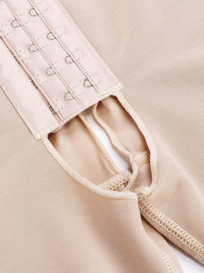 Wholesale Plus Size Sculpting Bodysuit - Ultimate Stretch, Crotchless Design with Adjustable Hooks