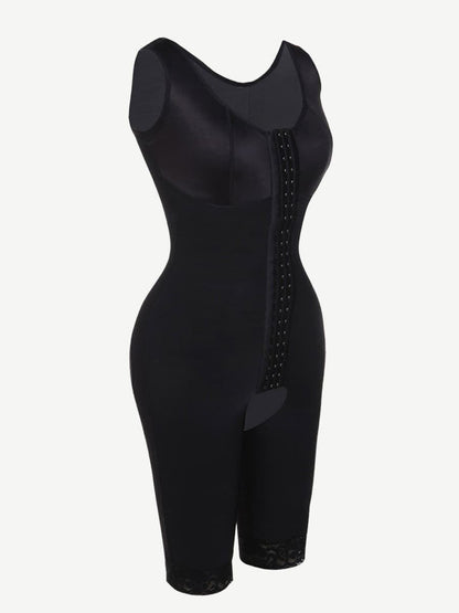 Wholesale Plus Size Sculpting Bodysuit - Ultimate Stretch, Crotchless Design with Adjustable Hooks