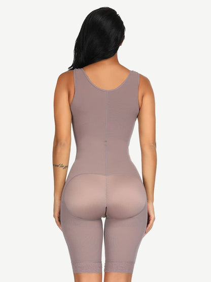 Wholesale Plus Size Sculpting Bodysuit - Ultimate Stretch, Crotchless Design with Adjustable Hooks
